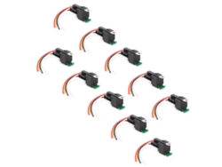 2026dz-10 Piezas Relé 12vdc 4pin Spst 30a Impermeable Polivalente Con Base Y Cable De Fusible Integrado