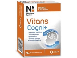 Complemento Alimentar NUTRITIONAL SYSTEM Vitans Cogni+ (30 comprimidos)
