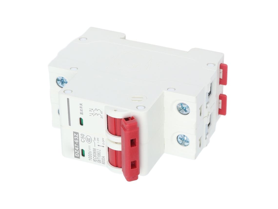 Disyuntor de CC miniatura (aislador de sistema fotovoltaico, montaje en barra DIN)