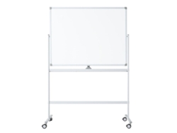 Pizarra blanca móvil - Doble cara y magnética - 90x120 cm - Blanco