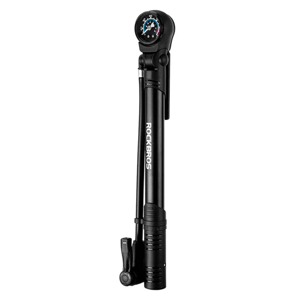 Bomba de bicicleta Rockbros con manómetro para bicicleta 42310006001 Cómoda de usar