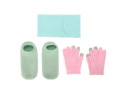 Guantes y calcetines para hidratación y spa para pantallas sensibles, reparación y exfoliación