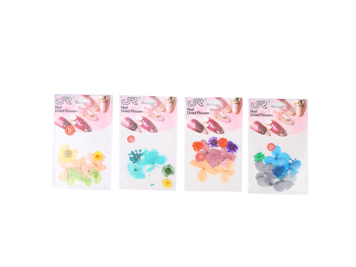 4 Piezas De Flores Secas Para Decoración De Uñas, Pegatinas Diy, Tarjeta N.° 03