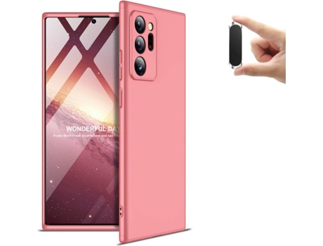 Carcasa y Soporte Samsung Note 20 Ultra Slim armor 360º Rosa