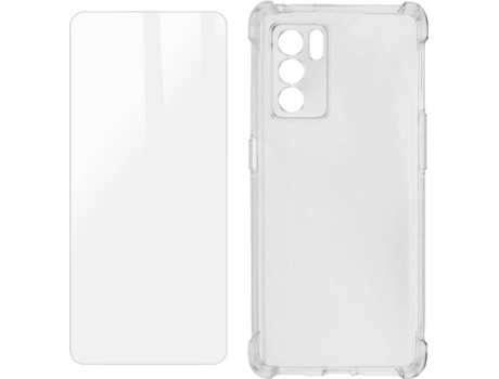 Kit Funda + Protector de Pantalla Oppo Reno 6 5G AVIZAR Cristal Templado (Transparente)