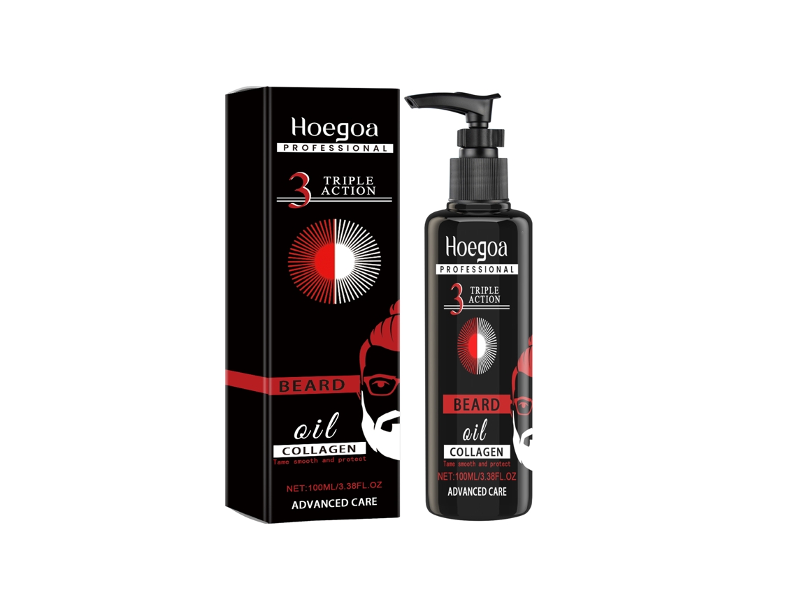 Aceite para barba con colágeno para el cuidado facial