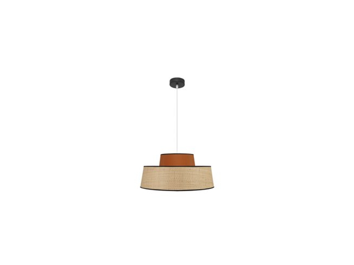 Lámpara colgante Jia 1xe27 Natural/calabaza Regx50x50 Cm Fabrilamp