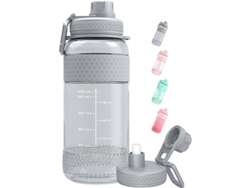 2026-27680-botella Deportiva 2l Con Marcador De Tiempo Y Pajita Anti-fugas Material Bpa Free Ideal Para Gimnasio Senderismo