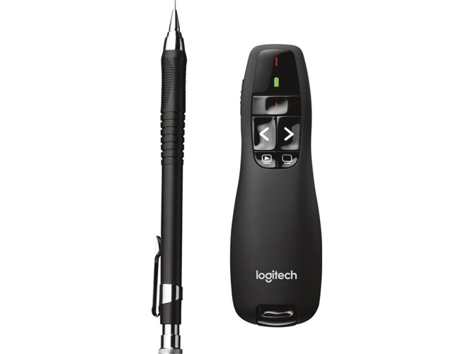 Presentador LOGITECH R400 Negro Inalámbrico (Con Laser)