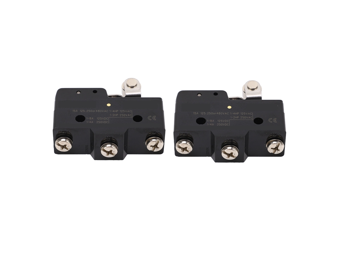 Microinterruptor de límite con palanca de rodillo, 2 unidades, 160 Ω, 42 RF, 250 V CA, sin contacto NC