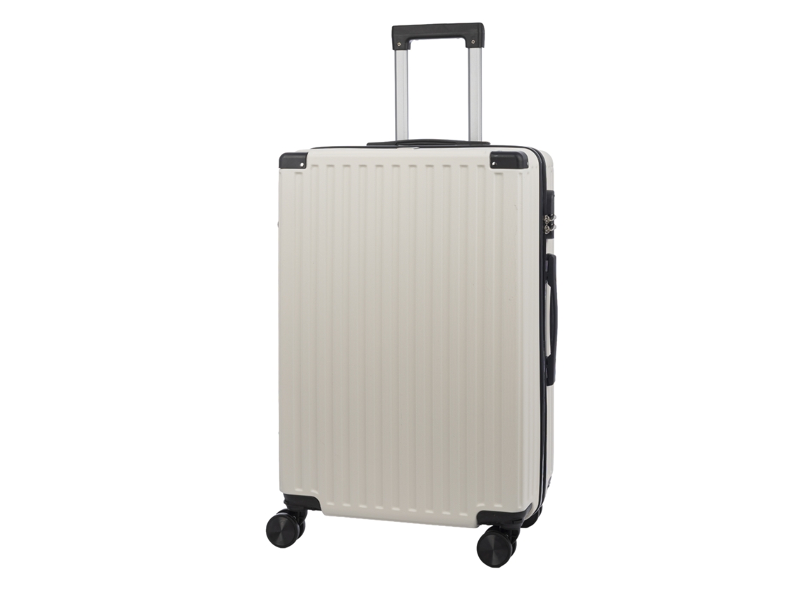 Maleta Mediana Trolley Rígida Ultraligera, De Abs De Alta Resistencia Con Esquinas Reforzadas. Cerradura Numérica Y 4 Ruedas Dobles Extraíbles.