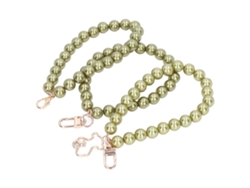 3 Pulseras De Perlas De 12 Mm, 3 Estilos, Hebilla Metálica Para Llavero O Funda De Teléfono Móvil, Color Amarillo.