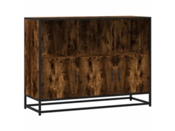 Maison Exclusive - Aparador Madera Contrachapada Color Roble Ahumado 100x35x76 Cm