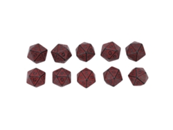 Rebe-10 Dados Poliedricos De Acrilico Para Juegos De Mesa Y Rpg Rol Con 20 Caras Multiusos