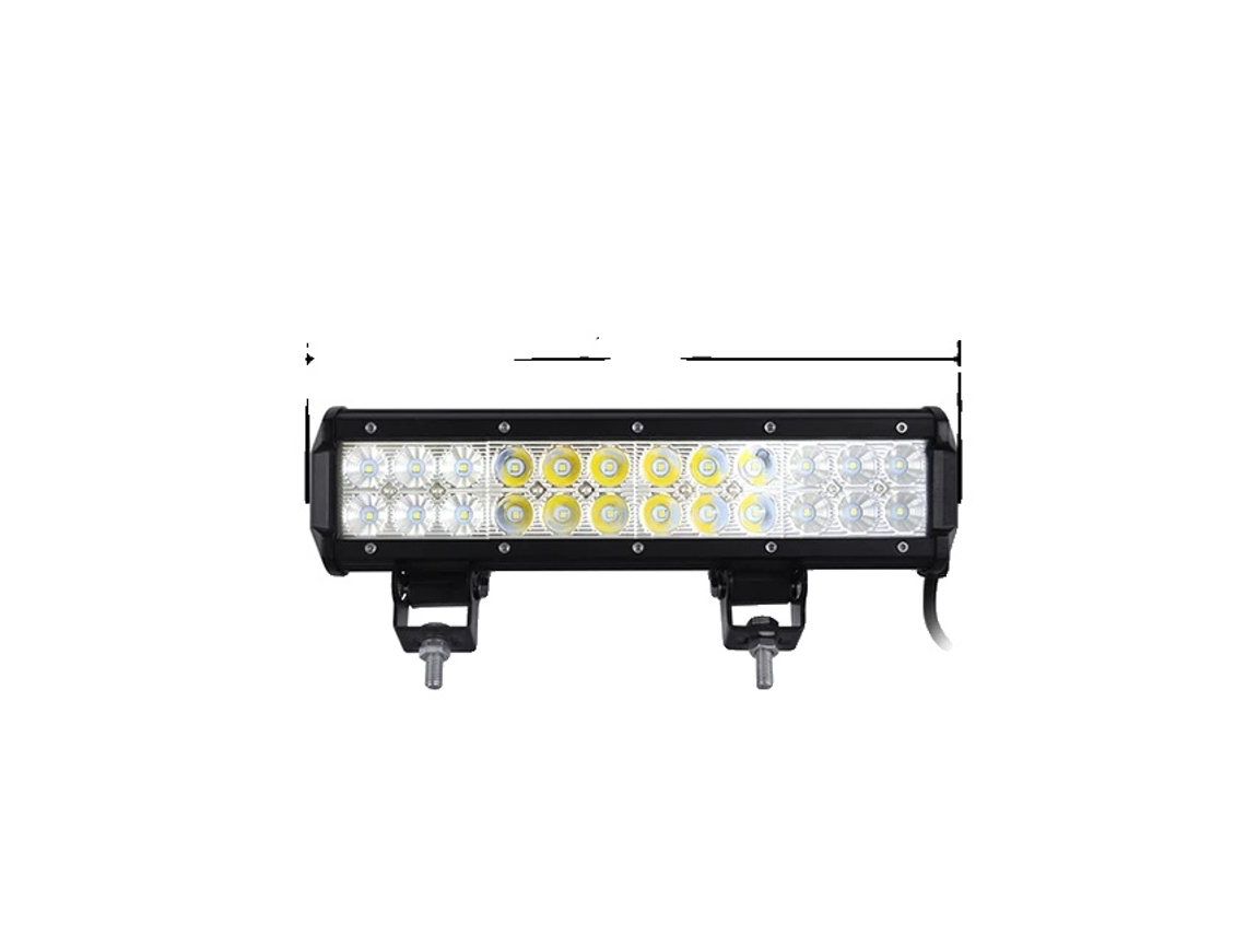 Barra de luces LED de 126 W, reflector y foco, 12 pulgadas, OEM todoterreno