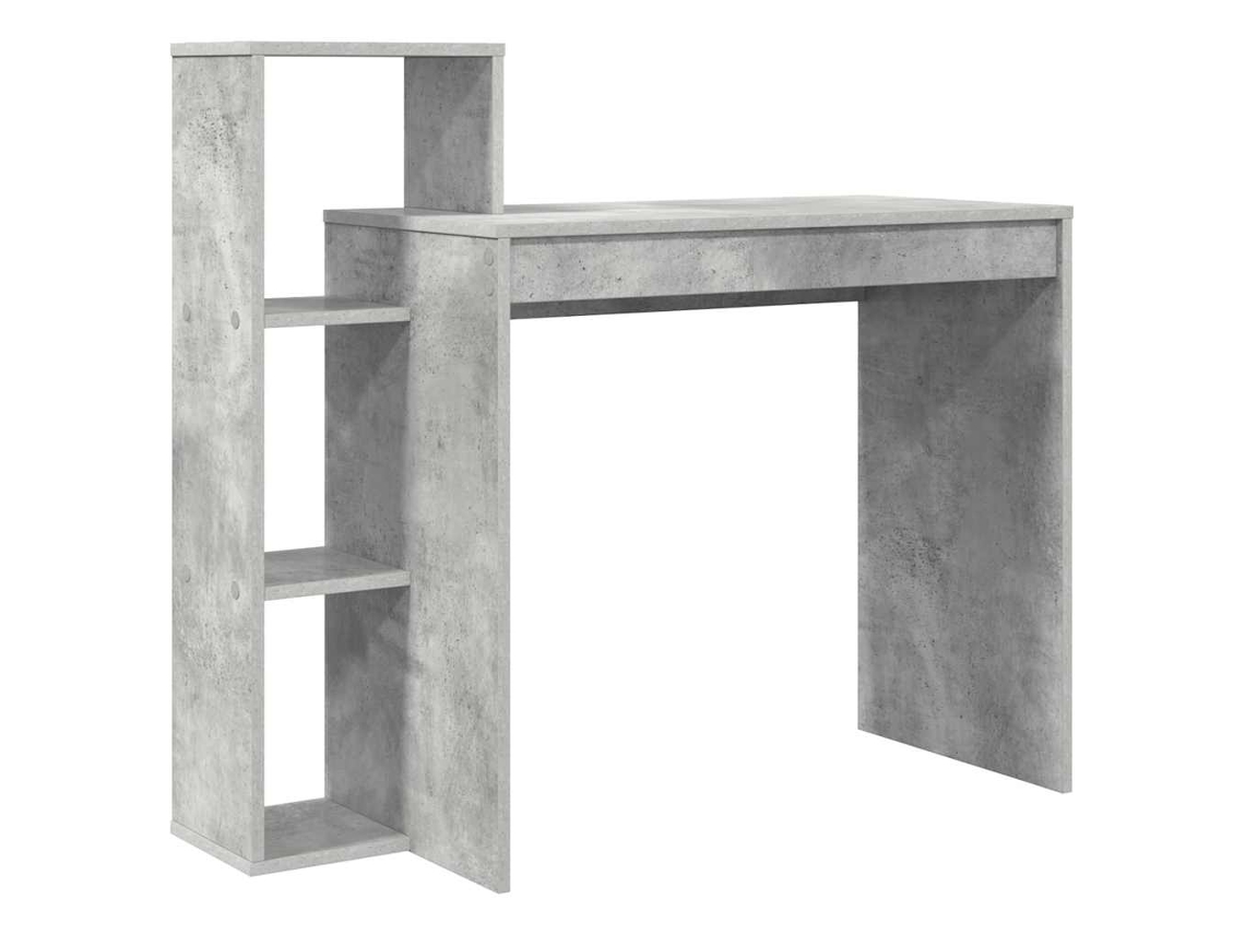 Escritorio | Escritorio gris de 100 x 40 x 90 cm, madera tratada.