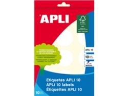 Etiquetas Manuscritas APLI (Blanco - 10 Ø 32 mm)