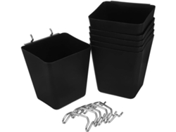 Juego De 6 Accesorios Para Estantes De Tablero Perforado, Organizador De Almacenamiento, Cajón, Estante