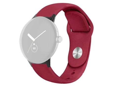 Correa de Silicona liberación rápida transpirable para Google Pixel Watch - vino tinto