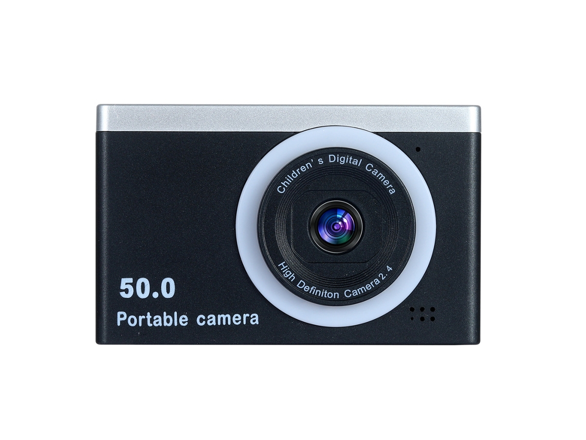 Câmera digital M12 Ultra HD Câmera CCD portátil com luz de preenchimento preta