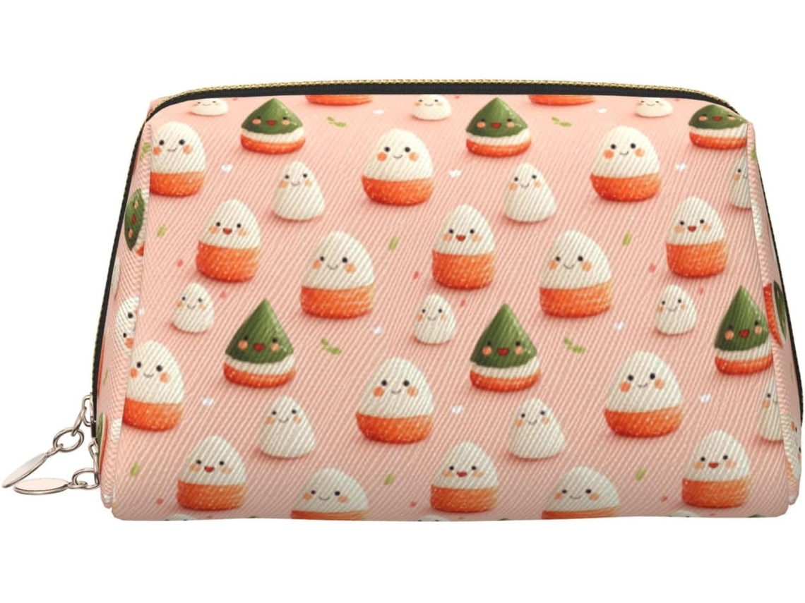 Neceser De Viaje Cuero Organizador Para Mujer Diseño Estampado Vacaciones