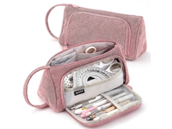 Estuche Chennnls para niñas, ideal para la escuela y la oficina (rosa)