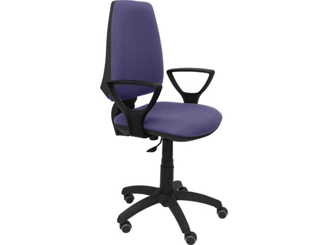 Silla de Escritorio Operativa PYC Elche CP Azul BF RP con ruedas antiarañazos (Brazos Fijos - Tejido)