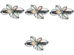 Juego De 4 Pinzas Para El Cabello Con Cristales, Elegante Accesorio Para Adultos.