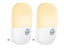 Luz nocturna LED con sensor de movimiento de pared con bombilla blanca cálida Luz nocturna Pir activada por movimiento para BISBISOOUS