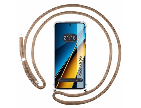 Funda para Xiaomi Poco X6 5G TUMUNDOSMARTPHONE Silicona Marrón