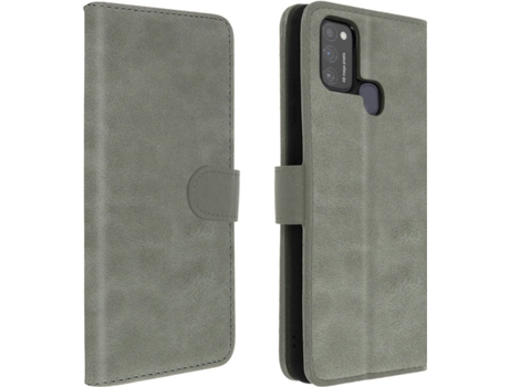 Funda Samsung Galaxy M21/M31/M30S AVIZAR Libro Billetera Gris