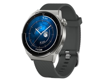 Correa de reloj inteligente para Huawei Watch GT3 Pro 43 mm 20 mm Silicona con textura de diamante (gris oscuro)