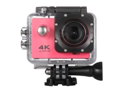 Cámara de acción 4K Ultra HD impermeable, 12 MP, resistente al agua, control remoto 2.4G, pantalla de 2 pulgadas, color rosa. PAPRIKA