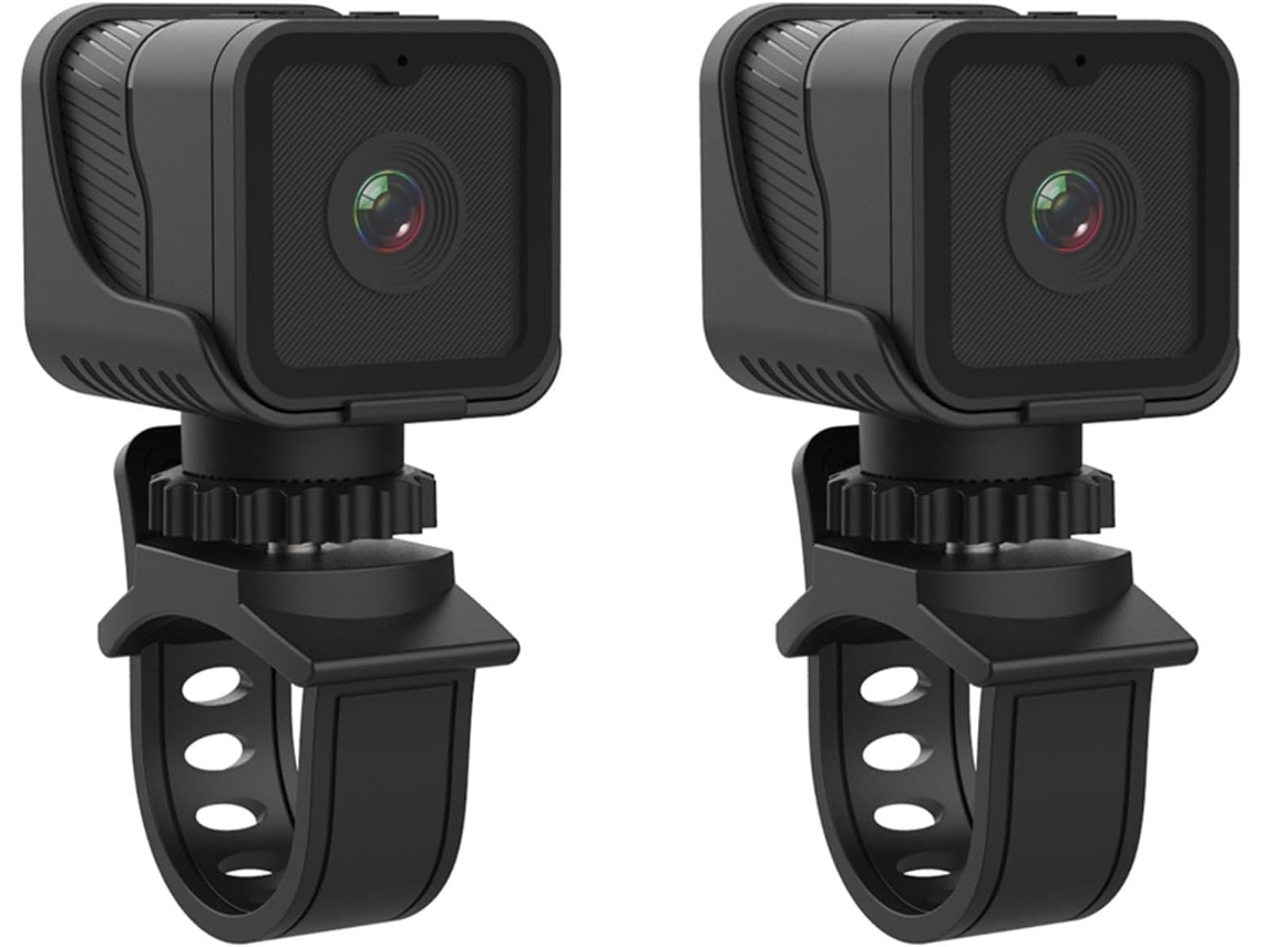 2 Cámaras Deportivas Wifi Hd 1080p Con Punto De Acceso, Mini Cámara Portátil E Impermeable Para Motocicleta Y Bicicleta.