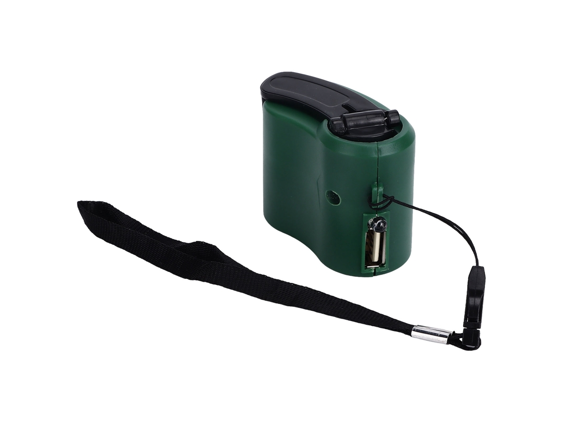 Cargador USB portátil con luz LED, 5,5 V 600 mA, para uso de emergencia.