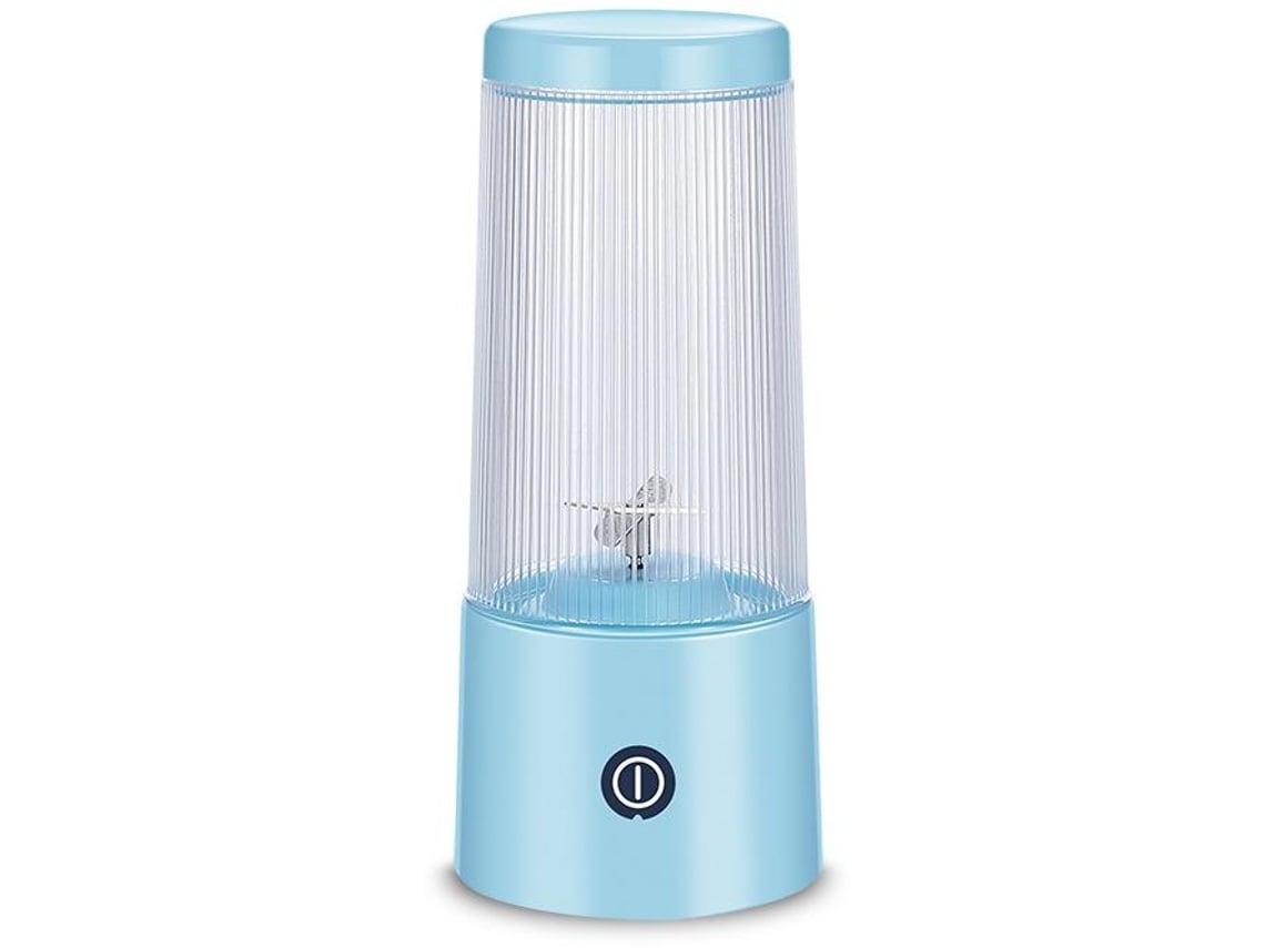 Exprimidor portátil con carga USB, inalámbrico, eléctrico, de naranjas, Gusshious, procesador de alimentos con carga manual, color azul