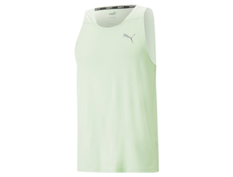 Camiseta sin Mangas de Hombre para Running PUMA Run Cloudspun Verde (XL)