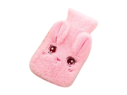 Bolsa De Agua Caliente De Peluche Inyectable Invierno Con Conejo Lindo Pvc Anti-explosión Lavable