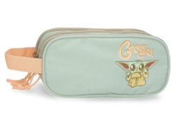 STAR WARS Estuche Escolar Poliéster Grogu Verde