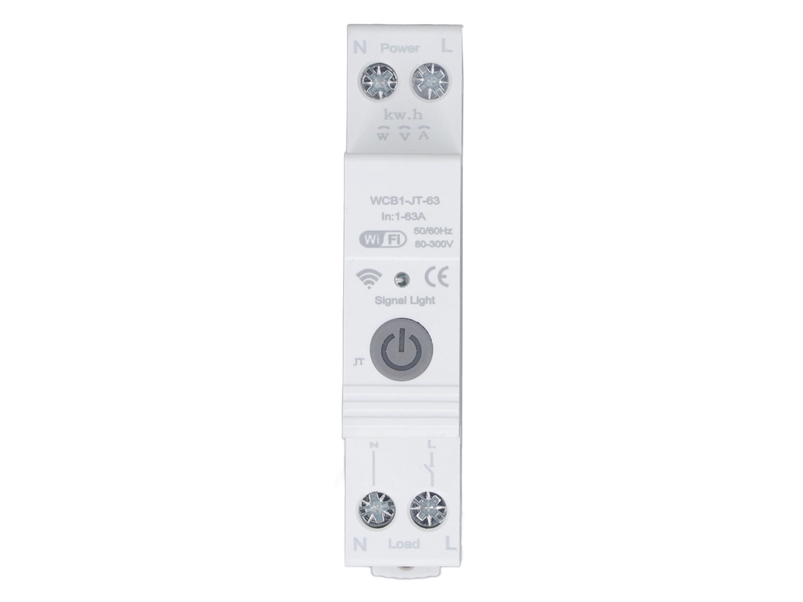 Distribuidor Inteligente Wifi Para Riel Din 230v 1-63a Con Aplicación Y Control Remoto Por Voz