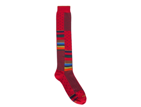 Calcetines Masculinos Largos con Diseño Rayas y Lunares Talla Única GALLO