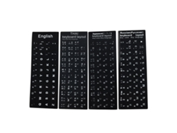 Pegatinas Para Teclado De Ordenador Portátil Con Letras En Inglés, Ruso, Japonés Y Tailandés