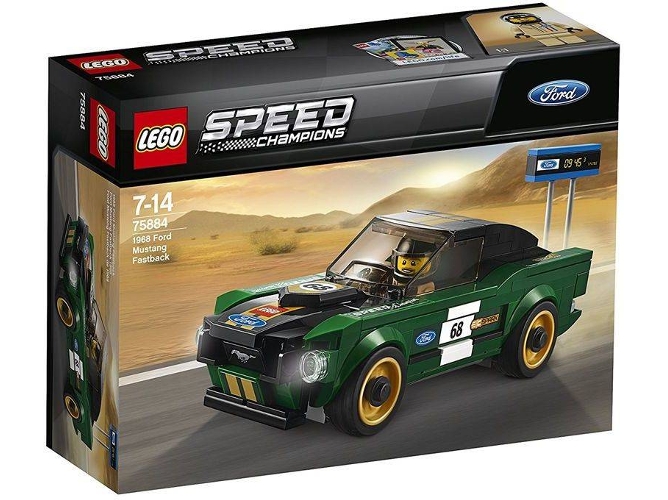 LEGO Speed Champions: Ford Mustang Fastback 1968 - 75884 (Edad Mínima: 7 - 183 Piezas)