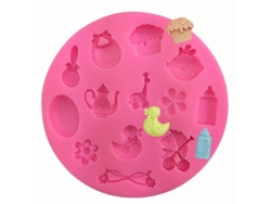 Moldes Para Tartas Con Forma De Cochecito De Bebé, 2 Piezas, Para Decorar Tartas