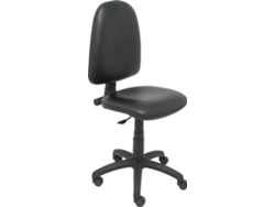 Silla de Escritorio Operativa PYC Ayna Negro (Sin Brazos - Piel Sintética)