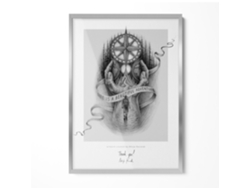 Marco de espejo sencillo (50x70 cm - Plata)