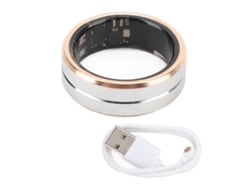 Anillo Inteligente De Salud Ip68, Monitor De Sueño, Fitness, Batería De 15 Días, Tamaño 12, Dorado.