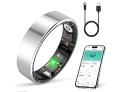 Anillo Inteligente Con Monitor De Frecuencia Cardíaca, Oxígeno En Sangre, Vfc Y Seguimiento Del Sueño (plateado - 9)