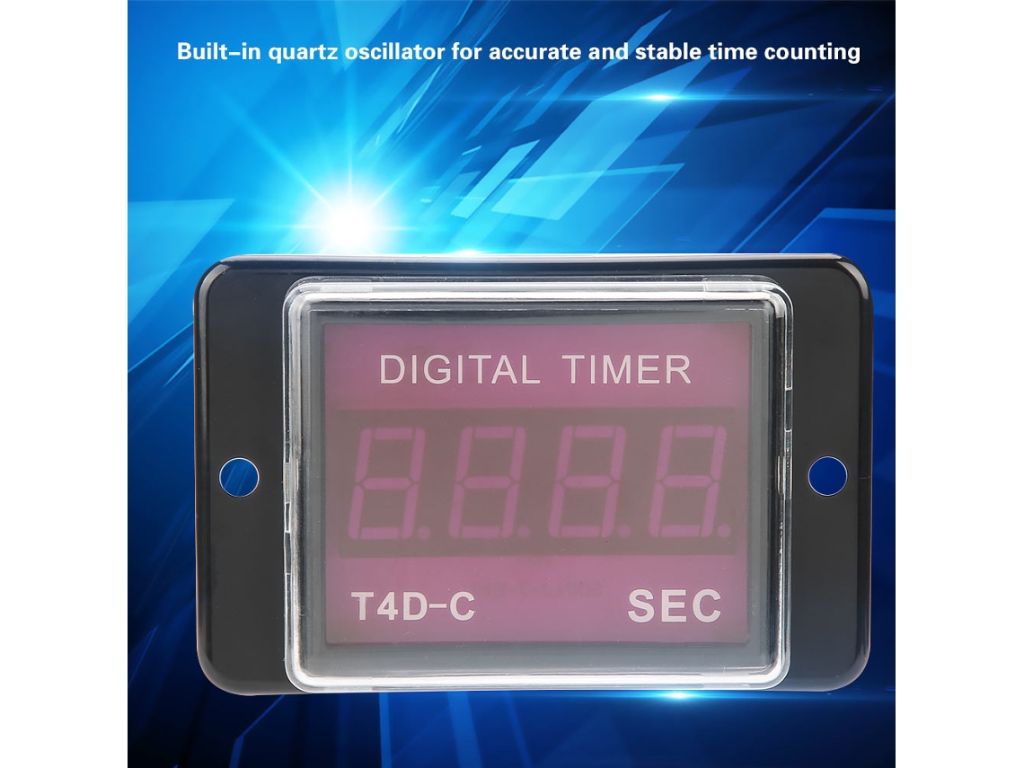 2026dz-relé Temporizador Digital Led T4d-c Contador De Tiempo 99.9/999 Seg Min Hr