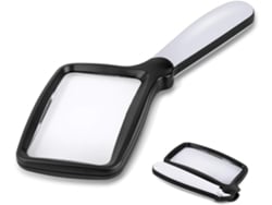 Lupa Plegable Diseño Compacto Para Viaje Con Iluminación, Aumento De 3x, Luz Led Ajustable, Adecuada Personas Mayores Degeneración Macula